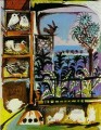 L atelier Les pigeons II 1957 Cubist